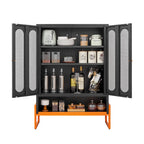 Meuble à chaussures double face de 1,80 m de haut avec cloisons mobiles à double couche et base creuse, conception anti-humidité et antisismique