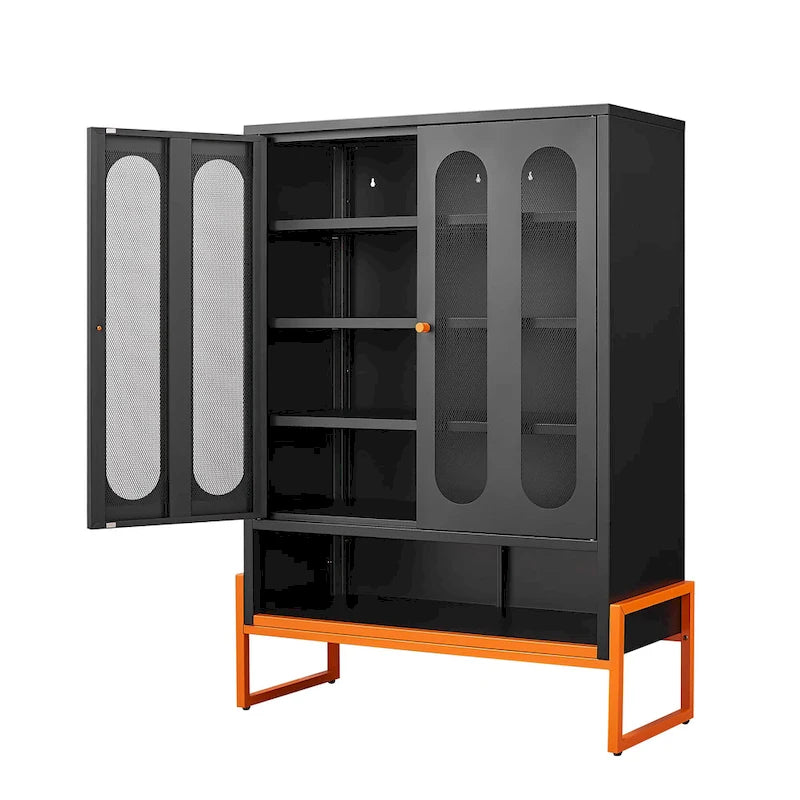 Meuble à chaussures double face de 1,80 m de haut avec cloisons mobiles à double couche et base creuse, conception anti-humidité et antisismique