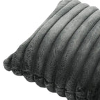 Canapé d'angle modulable Sophia 84 W en velours côtelé et méridienne en peluche