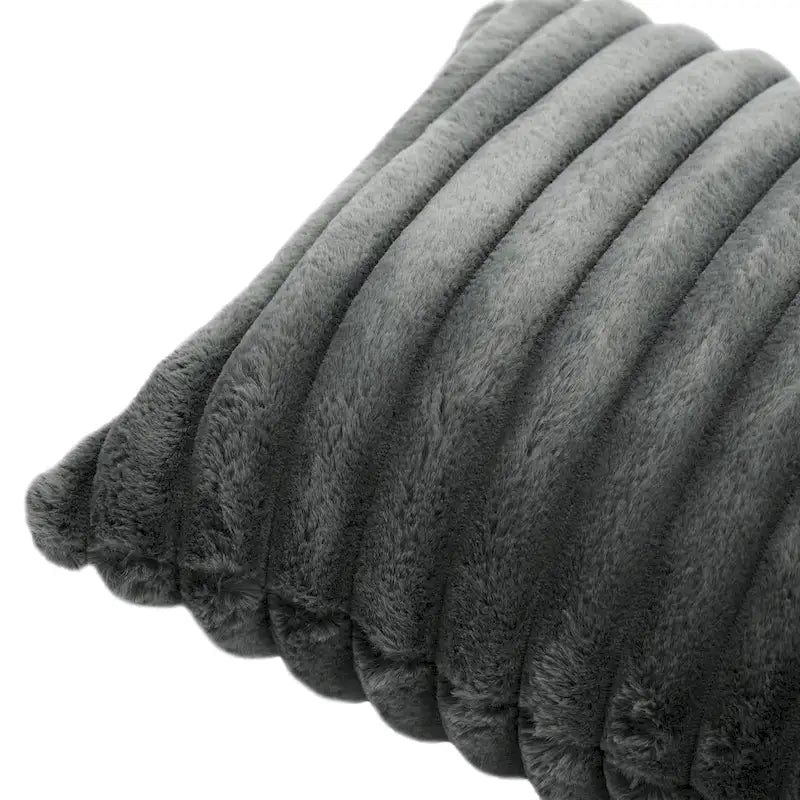 Canapé d'angle modulable Sophia 84 W en velours côtelé et méridienne en peluche