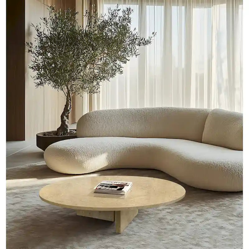 35.4 Table basse en marbre naturel