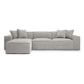 Canapé modulable en chenille Mindy, tissage panier - 115,3 l x 70 P x 28,2 H
