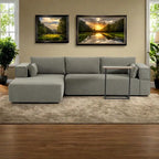 Canapé d'angle modulaire 112 Boucle avec table d'appoint gratuite, design d'assise large et aucun assemblage requis