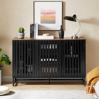 Meuble de rangement moderne avec 3 tiroirs et 4 étagères pour salon, chambre