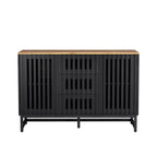 Meuble de rangement moderne avec 3 tiroirs et 4 étagères pour salon, chambre