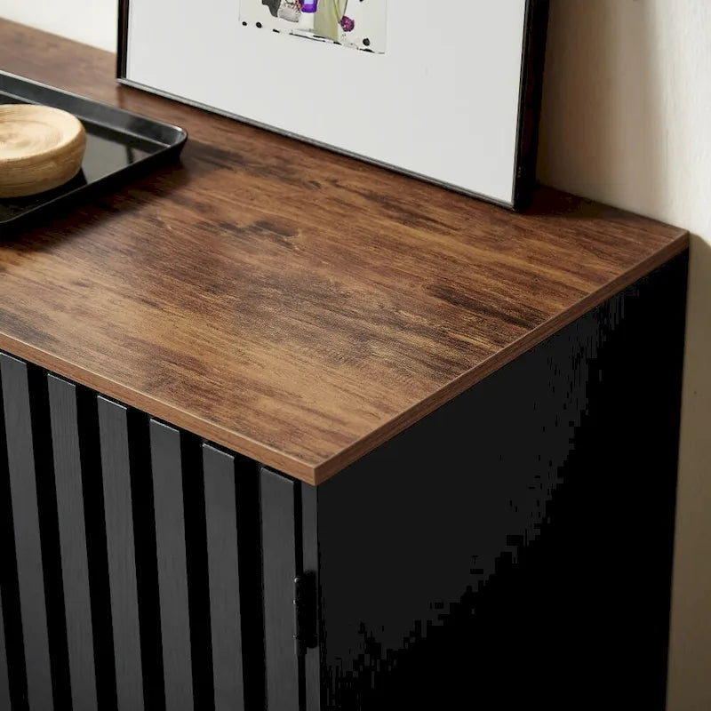 Meuble de rangement moderne avec 3 tiroirs et 4 étagères pour salon, chambre