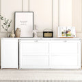 Lit escamotable Queen en bois avec bureau rotatif, armoire pliable