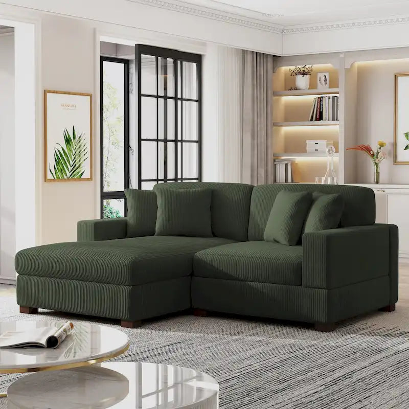 Canapé modulaire moderne surdimensionné avec coussins
