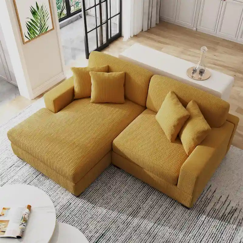 Canapé modulaire moderne surdimensionné avec coussins