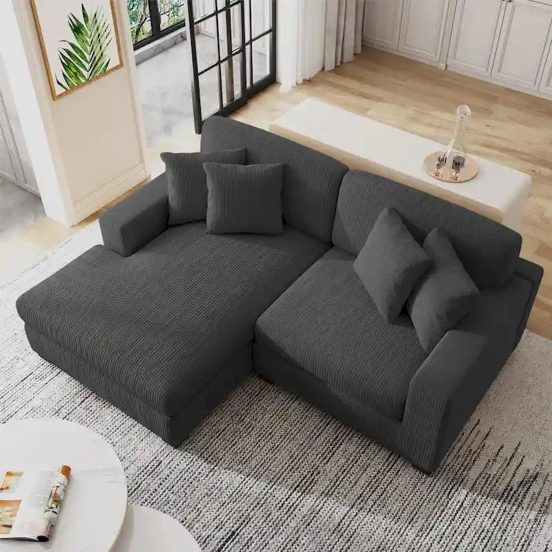 Canapé modulaire moderne surdimensionné avec coussins