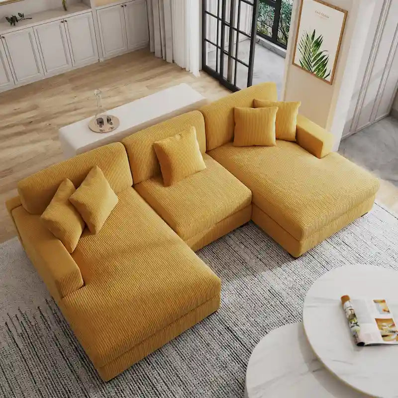 Canapé modulaire moderne surdimensionné avec coussins