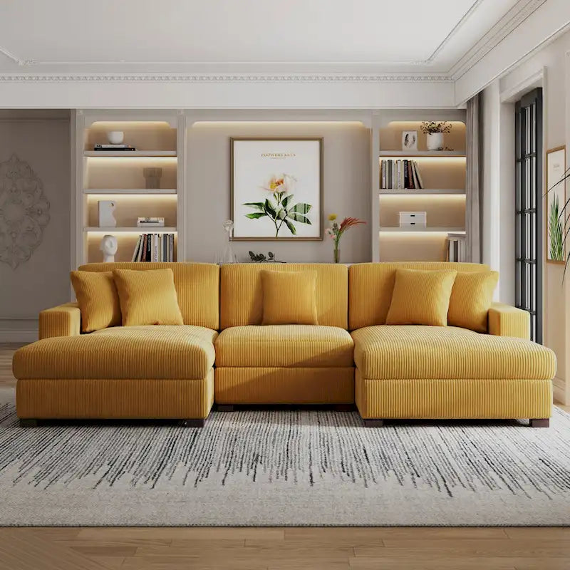 Canapé modulaire moderne surdimensionné avec coussins