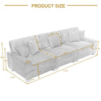 Canapé modulaire moderne surdimensionné avec coussins