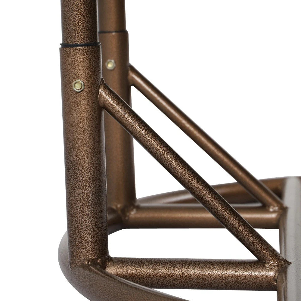 LeisureMod Fauteuil suspendu œuf 2 places avec support - Balançoire hamac de patio en rotin osier intérieur/extérieur avec coussins