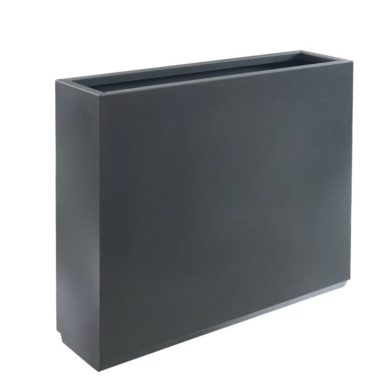 Jardinière métallique robuste pour plantes d'extérieur, 38 po L x 10 po l x 30 po H, jardinière-diviseur en métal, longue et haute - 38x30x10