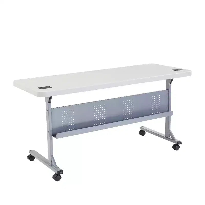 Table de formation 24"x60" Flip-N-Store Gris moucheté - Hampden Furnishings : Mobile, Empilable, Rangement facile