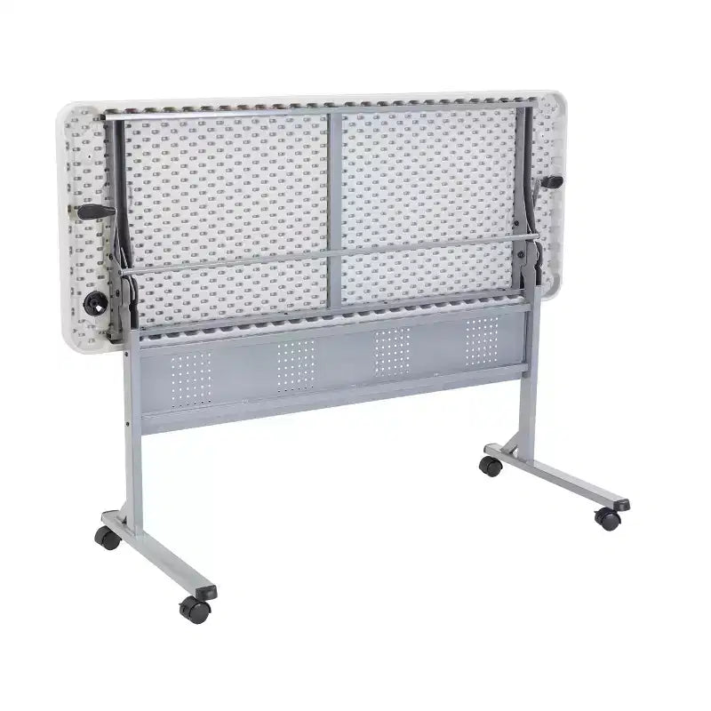 Table de formation 24"x60" Flip-N-Store Gris moucheté - Hampden Furnishings : Mobile, Empilable, Rangement facile
