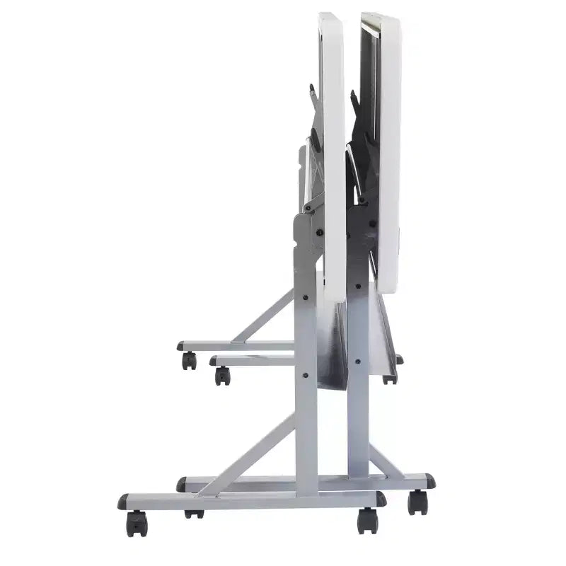 Table de formation 24"x60" Flip-N-Store Gris moucheté - Hampden Furnishings : Mobile, Empilable, Rangement facile