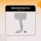 Tabouret de bar en acier avec dossier collection Felix 30" Hampden Furnishings, Gris