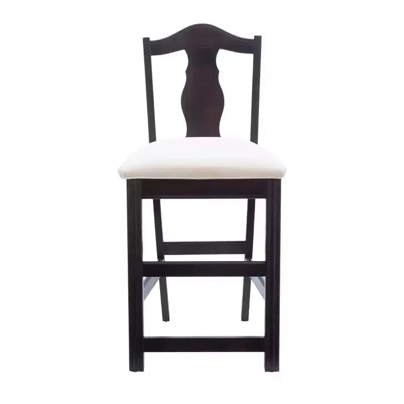 Linon Lot de 2 tabourets de bar Jandee de 61 cm de hauteur de comptoir, brun foncé