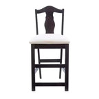 Linon Lot de 2 tabourets de bar Jandee de 61 cm de hauteur de comptoir, brun foncé