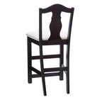Linon Lot de 2 tabourets de bar Jandee de 61 cm de hauteur de comptoir, brun foncé