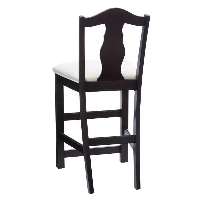 Linon Lot de 2 tabourets de bar Jandee de 61 cm de hauteur de comptoir, brun foncé