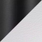 Lot de 2 tabourets de bar Ale en similicuir/acier noir/blanc – LumiSource : Rectangle rembourré, hauteur fixe, capacité 113 kg