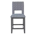 Tabouret de bar Powell Harlan avec assise rembourrée, lot de 2 : sans accoudoirs, dossier plein, cadre en bois d'hévéa, capacité de 125 kg