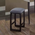 Tabouret de bar à hauteur de comptoir Razo 40,6 cm Tissu/Expresso vieilli - Acme Furniture : Rembourrage en lin, base en bois