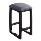 Tabouret de bar à hauteur de comptoir Razo 40,6 cm Tissu/Expresso vieilli - Acme Furniture : Rembourrage en lin, base en bois