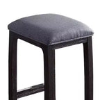 Tabouret de bar à hauteur de comptoir Razo 40,6 cm Tissu/Expresso vieilli - Acme Furniture : Rembourrage en lin, base en bois