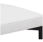 Nathan James Lot de 6 tabourets de bar hauteur comptoir Dahlia en bouclé blanc
