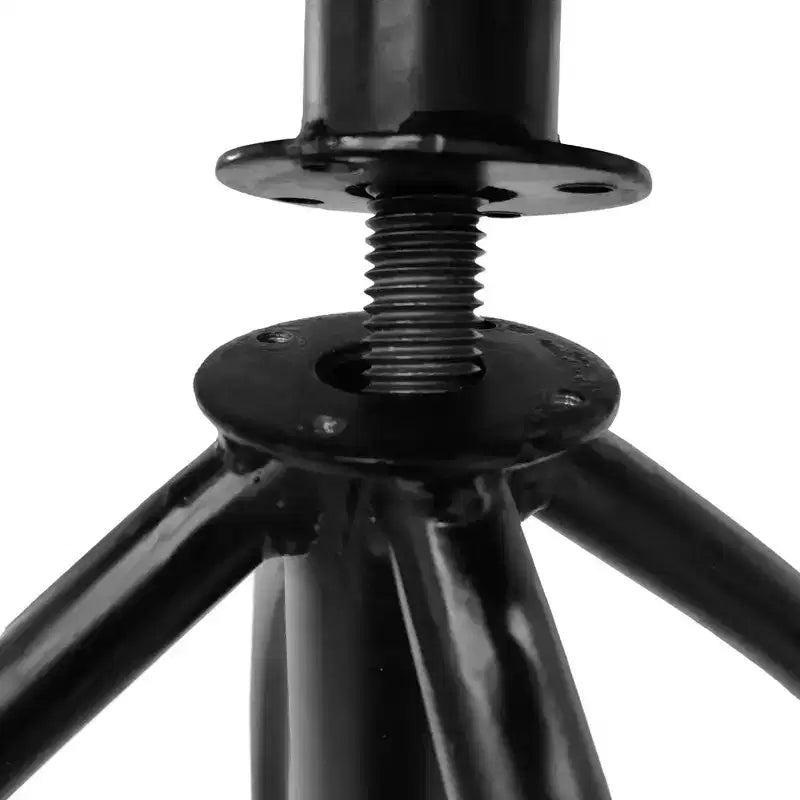 Tabouret pivotant industriel réglable Urban Port 25-31" avec dossier et options de hauteur marron/noir