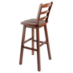 Tabouret de bar à hauteur de comptoir Winsome Scalera Ladder Back à assise pivotante Noyer : Hauteur fixe, Cadre en bois, Capacité 100 kg