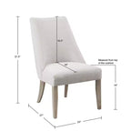 Lot de 2 chaises de salle à manger Winfield couleur ivoire - Martha Stewart