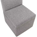 Chaise à roulettes Comfort Pointe Delray gris cendré : Rembourrée, pieds en métal, rembourrage en mousse, aucun assemblage requis