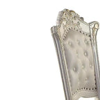 Chaise de salle à manger Vendome 20" finition perle antique - Acme Furniture : Revêtement en cuir élégant, garniture cloutée, cadre en bois