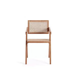 Chaise de salle à manger Hamlet Naturel - Manhattan Comfort : Structure en bois de frêne, Aucun assemblage, Finition mate
