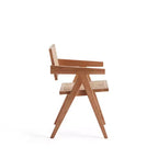 Chaise de salle à manger Hamlet Naturel - Manhattan Comfort : Structure en bois de frêne, Aucun assemblage, Finition mate