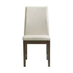 Lot de 2 chaises d'appoint Simms de hauteur standard, noyer - Picket House Furnishings : style Parsons rembourré crème