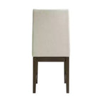 Lot de 2 chaises d'appoint Simms de hauteur standard, noyer - Picket House Furnishings : style Parsons rembourré crème