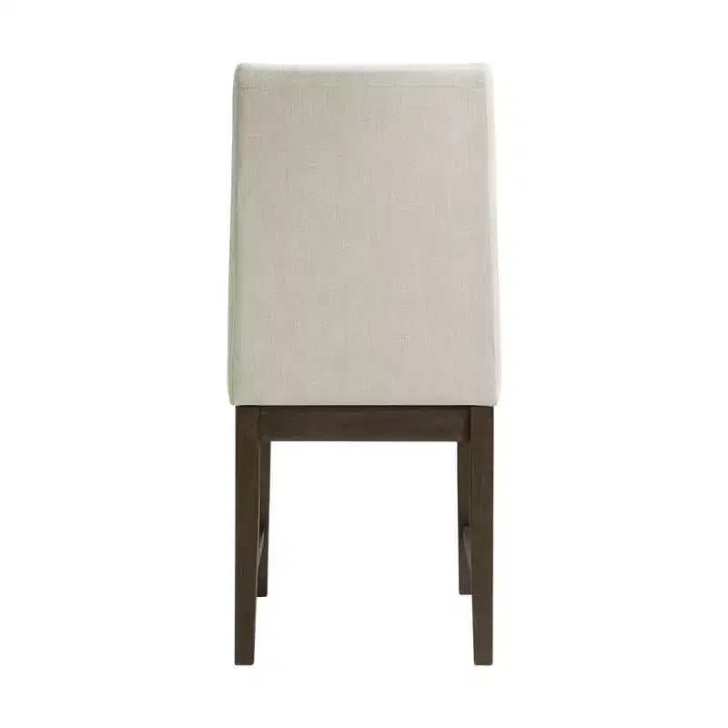 Lot de 2 chaises d'appoint Simms de hauteur standard, noyer - Picket House Furnishings : style Parsons rembourré crème