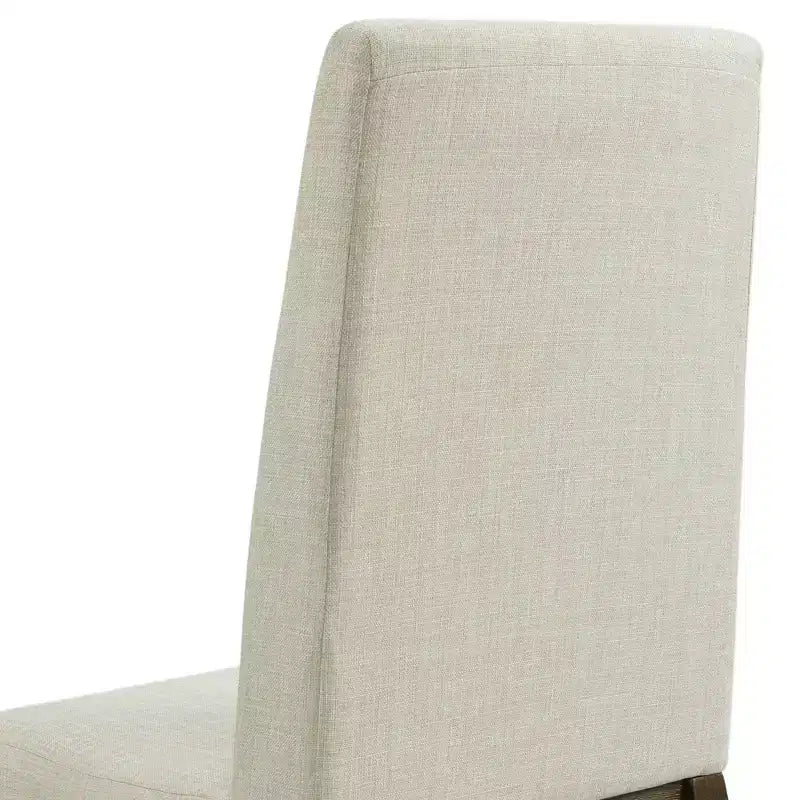 Lot de 2 chaises d'appoint Simms de hauteur standard, noyer - Picket House Furnishings : style Parsons rembourré crème