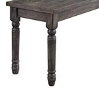 Banc Wallace Bleu vieilli délavé - Meubles Acme : Cadre en bois d'hévéa, capacité de 113 kg, forme rectangulaire