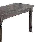 Banc Wallace Bleu vieilli délavé - Meubles Acme : Cadre en bois d'hévéa, capacité de 113 kg, forme rectangulaire