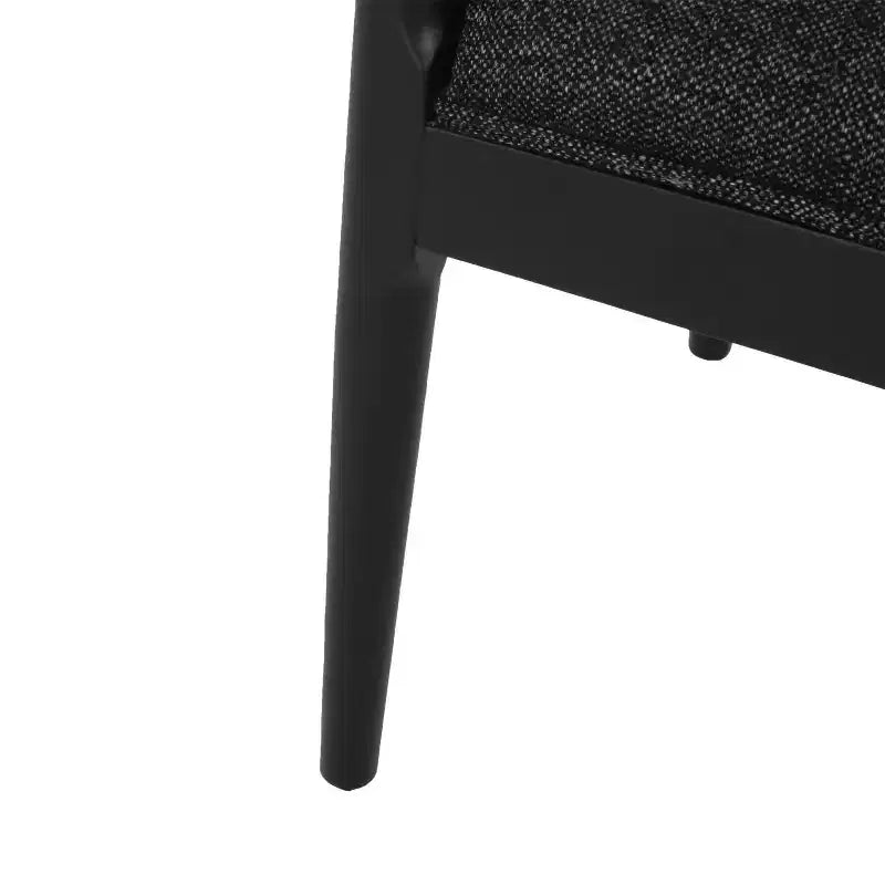 Christopher Knight Home Lot de 2 chaises de salle à manger Cortina en tweed texturé noir/noir