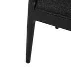 Christopher Knight Home Lot de 2 chaises de salle à manger Cortina en tweed texturé noir/noir