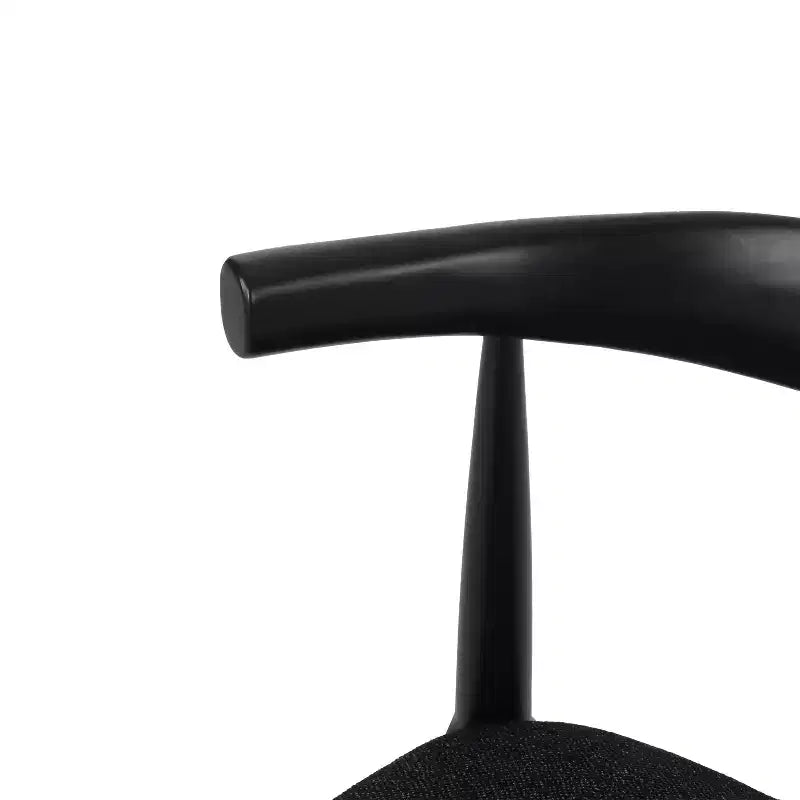 Christopher Knight Home Lot de 2 chaises de salle à manger Cortina en tweed texturé noir/noir