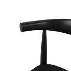 Christopher Knight Home Lot de 2 chaises de salle à manger Cortina en tweed texturé noir/noir